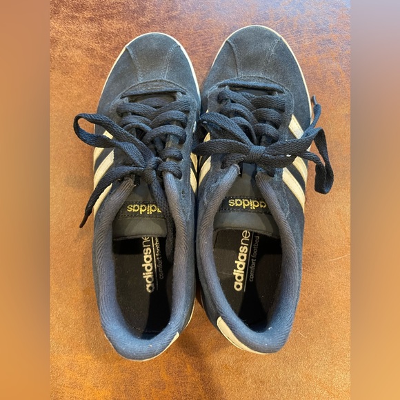 Adidas Ortholite Float Navy suede tennis shoes - Picture 6 of 10